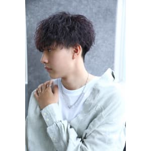 メンズヘア整形スパイラルパーマ波巻きツイストメンズパーマ髪型