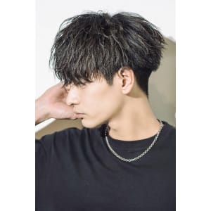 メンズヘア整形スパイラルパーマ波巻きツイストメンズパーマ髪型