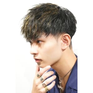 メンズヘア整形スパイラルパーマ波巻きツイストメンズパーマ髪型