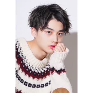 メンズヘア整形スパイラルパーマ波巻きツイストメンズパーマ髪型