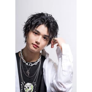メンズヘア整形スパイラルパーマ波巻きツイストメンズパーマ髪型