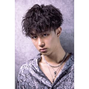 メンズヘア整形スパイラルパーマ波巻きツイストメンズパーマ髪型