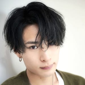 メンズヘア整形スパイラルパーマ波巻きツイストメンズパーマ髪型