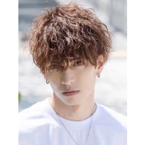 メンズヘア整形スパイラルパーマ波巻きツイストメンズパーマ髪型