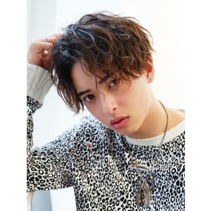 メンズヘア整形スパイラルパーマ波巻きツイストメンズパーマ髪型