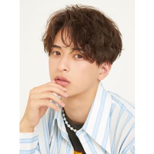 メンズヘア整形スパイラルパーマ波巻きツイストメンズパーマ髪型