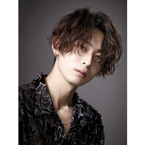 メンズヘア整形スパイラルパーマ波巻きツイストメンズパーマ髪型