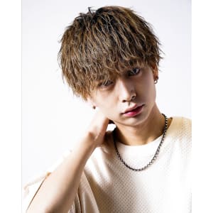 メンズヘア整形スパイラルパーマ波巻きツイストメンズパーマ髪型
