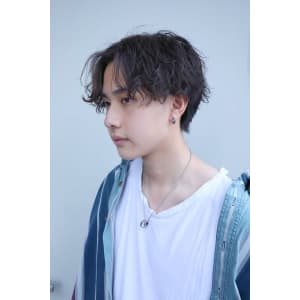 メンズヘア整形スパイラルパーマ波巻きツイストメンズパーマ髪型