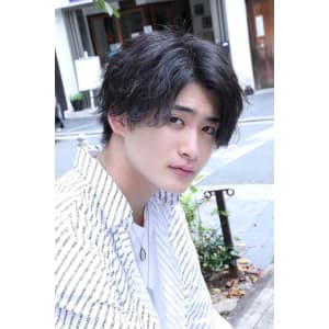 メンズヘア整形スパイラルパーマ波巻きツイストメンズパーマ髪型