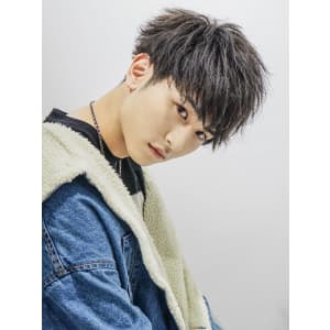 メンズヘア整形スパイラルパーマ波巻きツイストメンズパーマ髪型