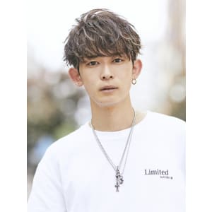 メンズヘア整形スパイラルパーマ波巻きツイストメンズパーマ髪型