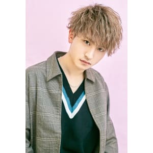 メンズヘア整形スパイラルパーマ波巻きツイストメンズパーマ髪型