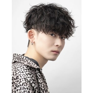 メンズヘア整形スパイラルパーマ波巻きツイストメンズパーマ髪型