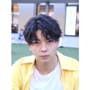 メンズヘア整形スパイラルパーマ波巻きツイストメンズパーマ髪型