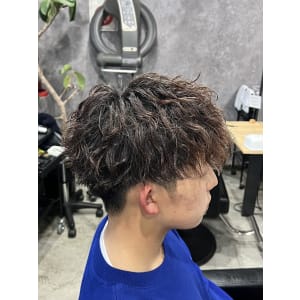 メンズヘア整形スパイラルパーマ波巻きツイストメンズパーマ髪型