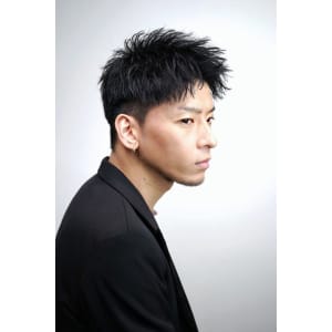 メンズヘア整形スパイラルパーマ波巻きツイストメンズパーマ髪型