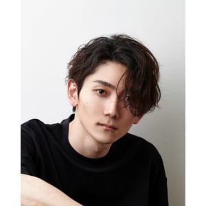 メンズヘア整形スパイラルパーマ波巻きツイストメンズパーマ髪型