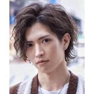 メンズヘア整形スパイラルパーマ波巻きツイストメンズパーマ髪型