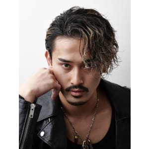 メンズヘア整形スパイラルパーマ波巻きツイストメンズパーマ髪型