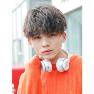 メンズヘア整形スパイラルパーマ波巻きツイストメンズパーマ髪型