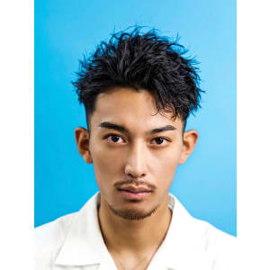 メンズヘア整形スパイラルパーマ波巻きツイストメンズパーマ髪型