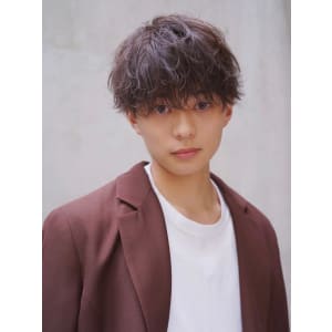 メンズヘア整形スパイラルパーマ波巻きツイストメンズパーマ髪型