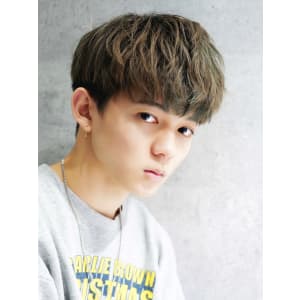 メンズヘア整形スパイラルパーマ波巻きツイストメンズパーマ髪型