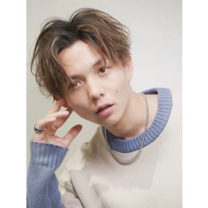 メンズヘア整形スパイラルパーマ波巻きツイストメンズパーマ髪型