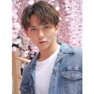 メンズヘア整形スパイラルパーマ波巻きツイストメンズパーマ髪型
