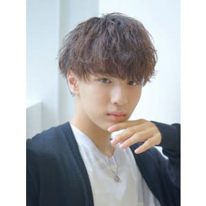 メンズヘア整形スパイラルパーマ波巻きツイストメンズパーマ髪型