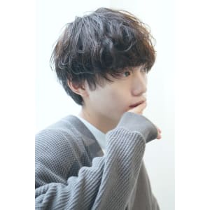 メンズヘア整形スパイラルパーマ波巻きツイストメンズパーマ髪型
