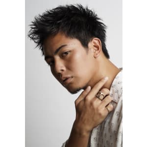 メンズヘア整形スパイラルパーマ波巻きツイストメンズパーマ髪型