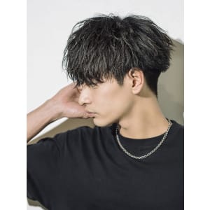 メンズヘア整形スパイラルパーマ波巻きツイストメンズパーマ髪型