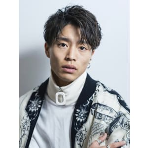 メンズヘア整形スパイラルパーマ波巻きツイストメンズパーマ髪型