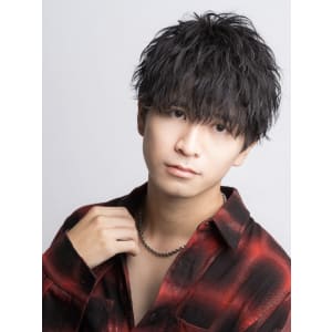 メンズヘア整形スパイラルパーマ波巻きツイストメンズパーマ髪型