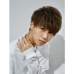 メンズヘア整形スパイラルパーマ波巻きツイストメンズパーマ髪型