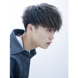 メンズヘア整形スパイラルパーマ波巻きツイストメンズパーマ髪型