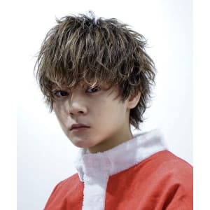 メンズヘア整形スパイラルパーマ波巻きツイストメンズパーマ髪型