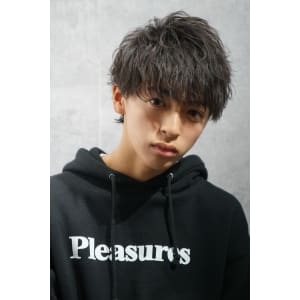 メンズヘア整形スパイラルパーマ波巻きツイストメンズパーマ髪型