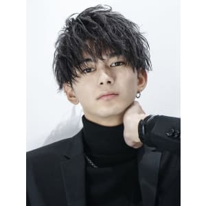 メンズヘア整形スパイラルパーマ波巻きツイストメンズパーマ髪型