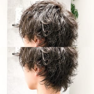メンズヘア整形スパイラルパーマ波巻きツイストメンズパーマ髪型