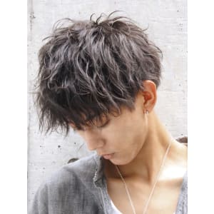 メンズヘア整形スパイラルパーマ波巻きツイストメンズパーマ髪型