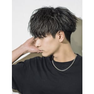 メンズヘア整形スパイラルパーマ波巻きツイストメンズパーマ髪型