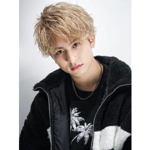 メンズヘア整形スパイラルパーマ波巻きツイストメンズパーマ髪型