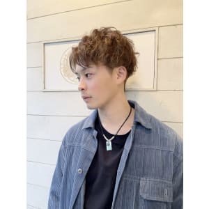 メンズ束感スパイラル刈り上げショート30代40代梅ヶ丘美容室