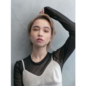 かきあげバングショート - HAIR & MAKE EARTH 岩槻店【ヘアメイクアース イワツキテン】掲載中