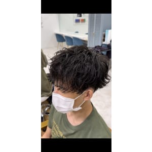 波巻きパーマ
