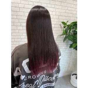 miu&伊藤夏海 大人インナーカラーピンク◎