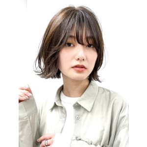 【長谷川】ナチュラル外はねボブ